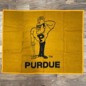 Excellent Condition Purdue University Biederlack Blanket